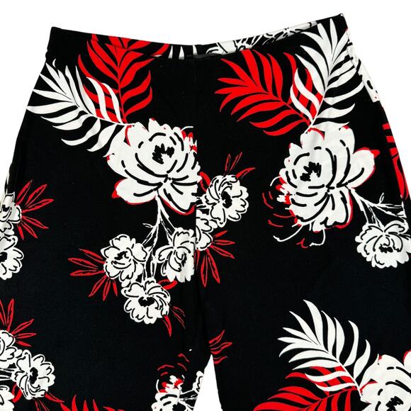 Alfani (S) Wide-Leg Tropical Beach Pants Stretch Pull-On - Picture 6 of 8